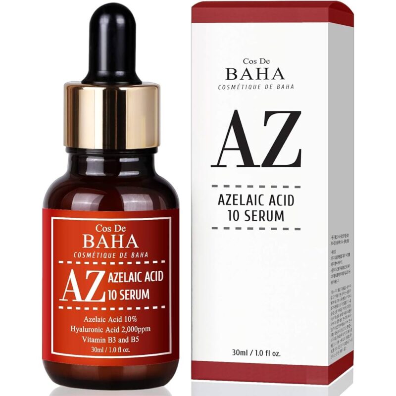 Cos De Baha Azelaic Acid serum bottle.