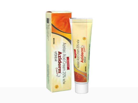 Aziderm 20 Cream tube.