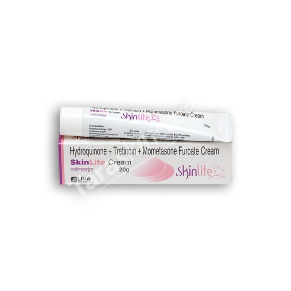 Skinlite Cream: Hydroquinone, Tretinoin, Mometasone Furoate.